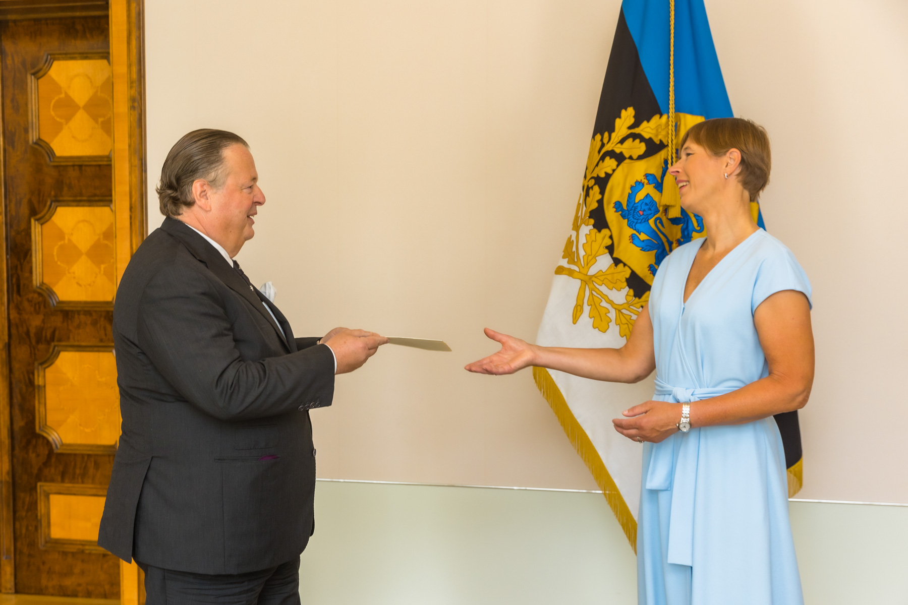 Ambassador J.E. Manfred Ritter Mautner von Markhof presented Credentials to the President of the Republic of Estonia