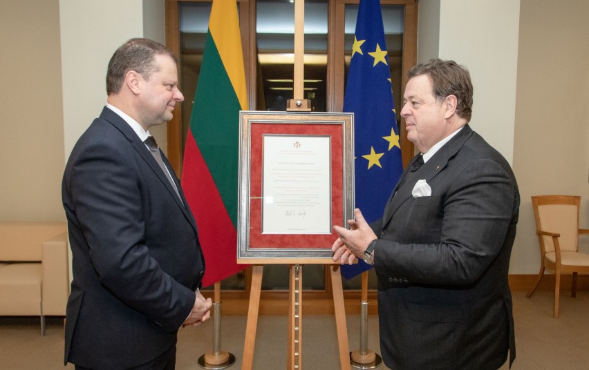 Prime Minister Lithuania Order of Malta