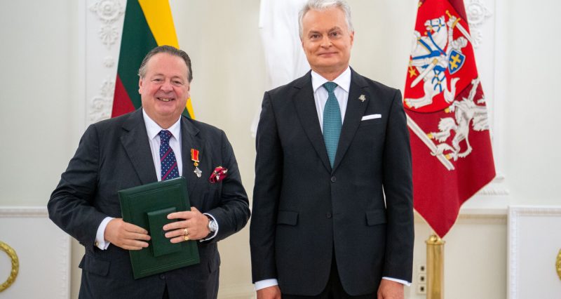 Ambassador of the Order of Malta Receives Prestigious Award for Philanthropic Activities in Lithuania