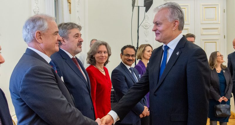 Ambassador of the Sovereign Order of Malta took part in the Lithuanian President’s Annual meeting with Ambassadors